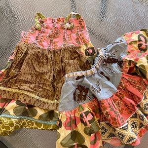 Matilda Jane overall dress AND skirt size 2